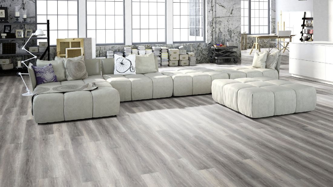 Skaben Vinyl Design Rhino Click 30 Pure Oak Grey 1-strip M4V incl. insulation