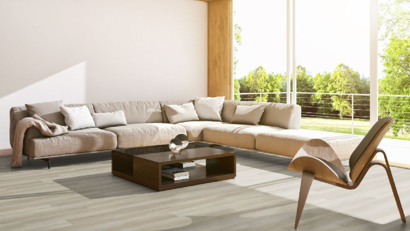 Skaben Design Klick Vinylboden Rhino Click 30 Pure Eiche Natürlich Hell 1-Stab Landhausdiele M4V Trittschalldämmung main product photo