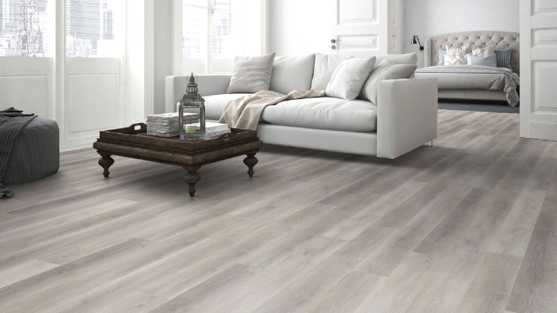 Skaben Design Suelo Vinilo Rhino Click 30 Traditional Oak Greige 1-lama M4V Aislamiento acústico contra impactos