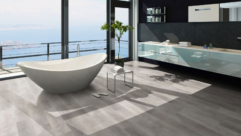 Skaben Design Klick Vinylboden Rhino Click 30 Traditionelle Eiche Greige 1-Stab Landhausdiele M4V Trittschalldämmung main product photo