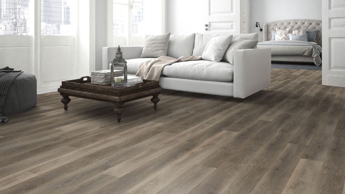 Skaben Design Klick Vinylboden Rhino Click 30 Traditionelle Eiche Natürlich Hell 1-Stab Landhausdiele M4V Trittschalldämmung