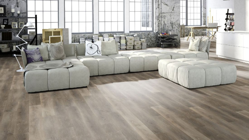 Skaben Design Klick Vinylboden Rhino Click 30 Traditionelle Eiche Natürlich Hell 1-Stab Landhausdiele M4V Trittschalldämmung main product photo