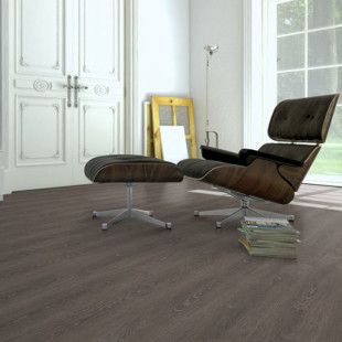 Skaben vinyl flooring solid Life Click 55 Oak Classic Dark Brown 1-plank 4V to click