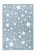 Teppich Weiße STERNE auf blauem Hintergrund Höhe 15 mm F