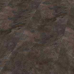 Wineo vinyl floor 800 Stone Silver Slate tile look beveled edge for gluing