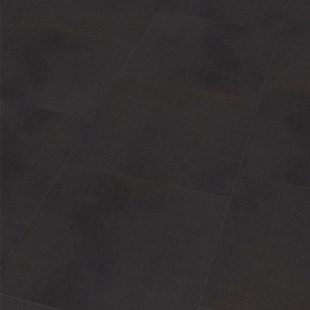 Suelo vinílico Wineo 800 Tile L Sólido Negro con aspecto de baldosa borde biselado para pegar