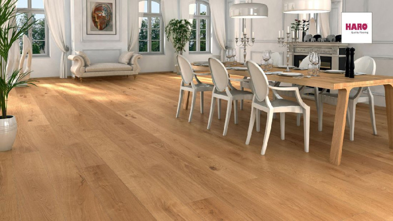 HARO Parquet parkettmanufaktur Chêne Oleovera-Huile naturelle Plancher maison de campagne XL 4V main product photo