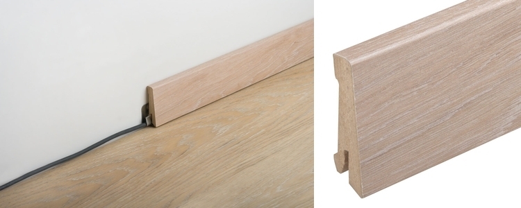 Wineo Sockelleiste 18/58 Walnut Mexican Fußleiste 18x58x2400mm main product photo