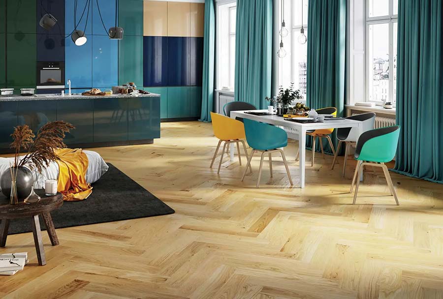 Herringbone parquet