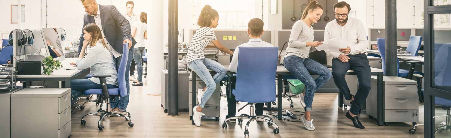 Vinylboden in einem Büro