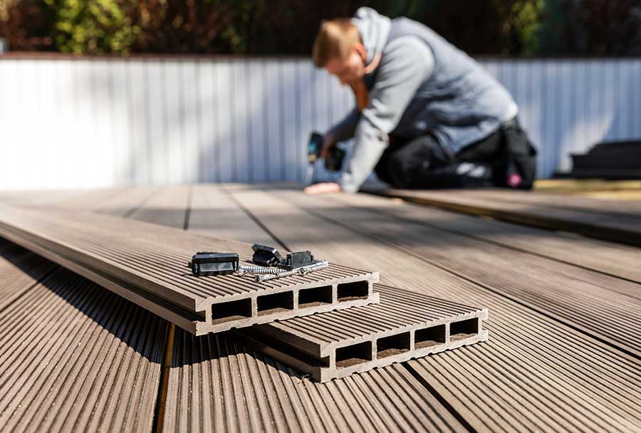 WPC decking boards