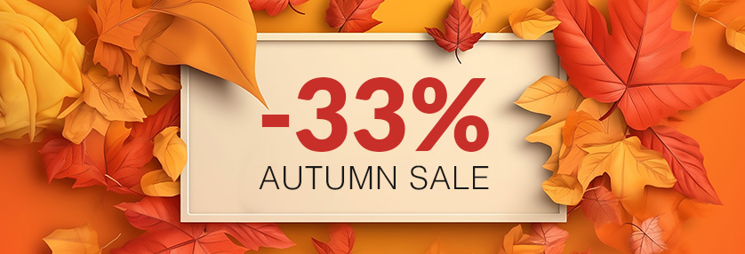 Autumn Sale 33% Discount