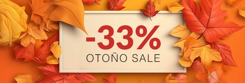 Rebajas de Otoño 33% Descuento Rebajas de Otoño 33% Descuento