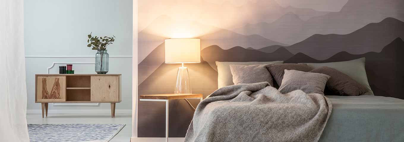 Beleuchtung Tischleuchte Tischlampe im Schlafzimmer
