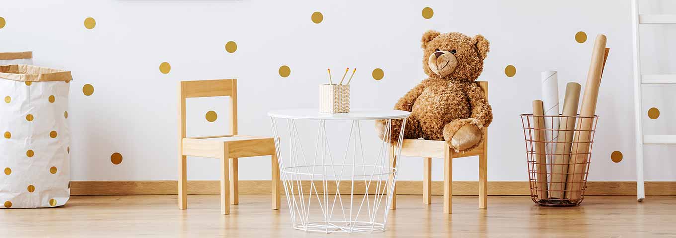 Sol stratifié pour chambre d'enfant éléments décoratifs