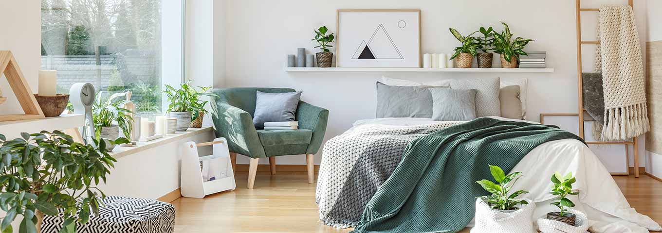 Vinylboden auf HDF Träger im Schlafzimmer fusswarm